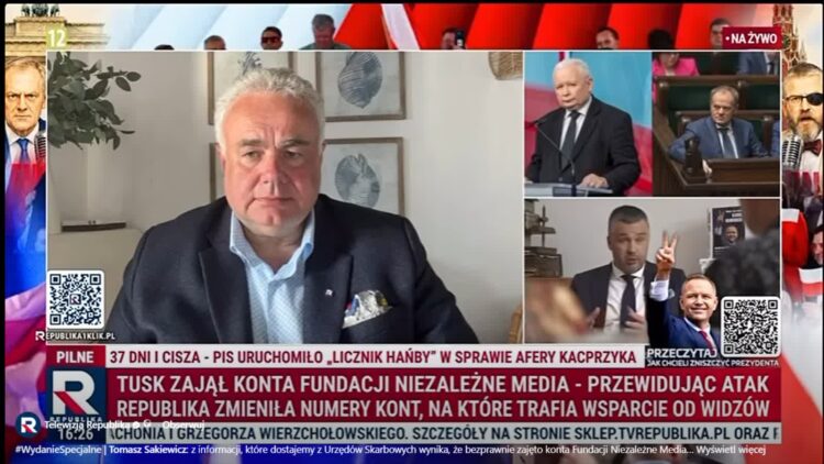 Fot. Screen z nagrania zamieszczonego na: Telewizja Republika/FB