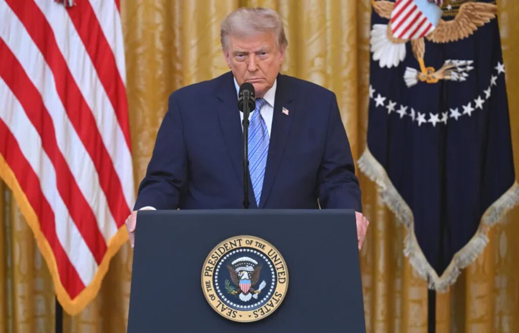 Donald Trump. Fot. PAP/EPA/SAUL LOEB