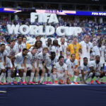 Reprezentacja Anglii, zdobywca brązowego medalu MŚ 2026. Fot. PAP/EPA/CRISTOBAL HERRERA-ULASHKEVICH