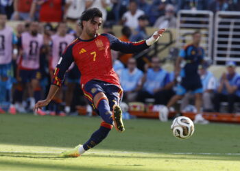 Ferran Torres. Fot. PAP/EPA/SHAWN THEW