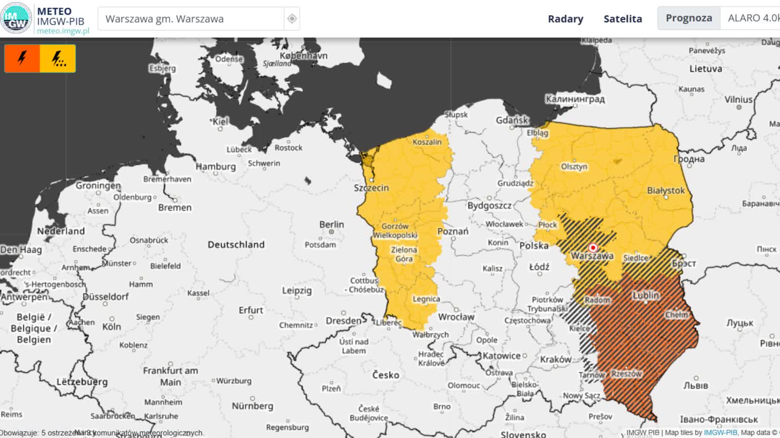 Ponad 1500 zgłoszeń w związku z frontem burzowym. Jaka pogoda nas czeka?