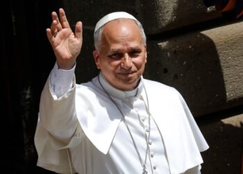 Papież Leon XIV. Fot. PAP/EPA/GIUSEPPE LAMI