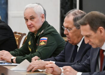 Posiedzenie rosyjskiej Rady Bezpieczeństwa (PAP/EPA/PAVEL BYRKIN/SPUTNIK/KREMLIN POOL)