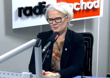 Agnieszka Chudziak w studiu RZ