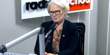 Agnieszka Chudziak w studiu RZ