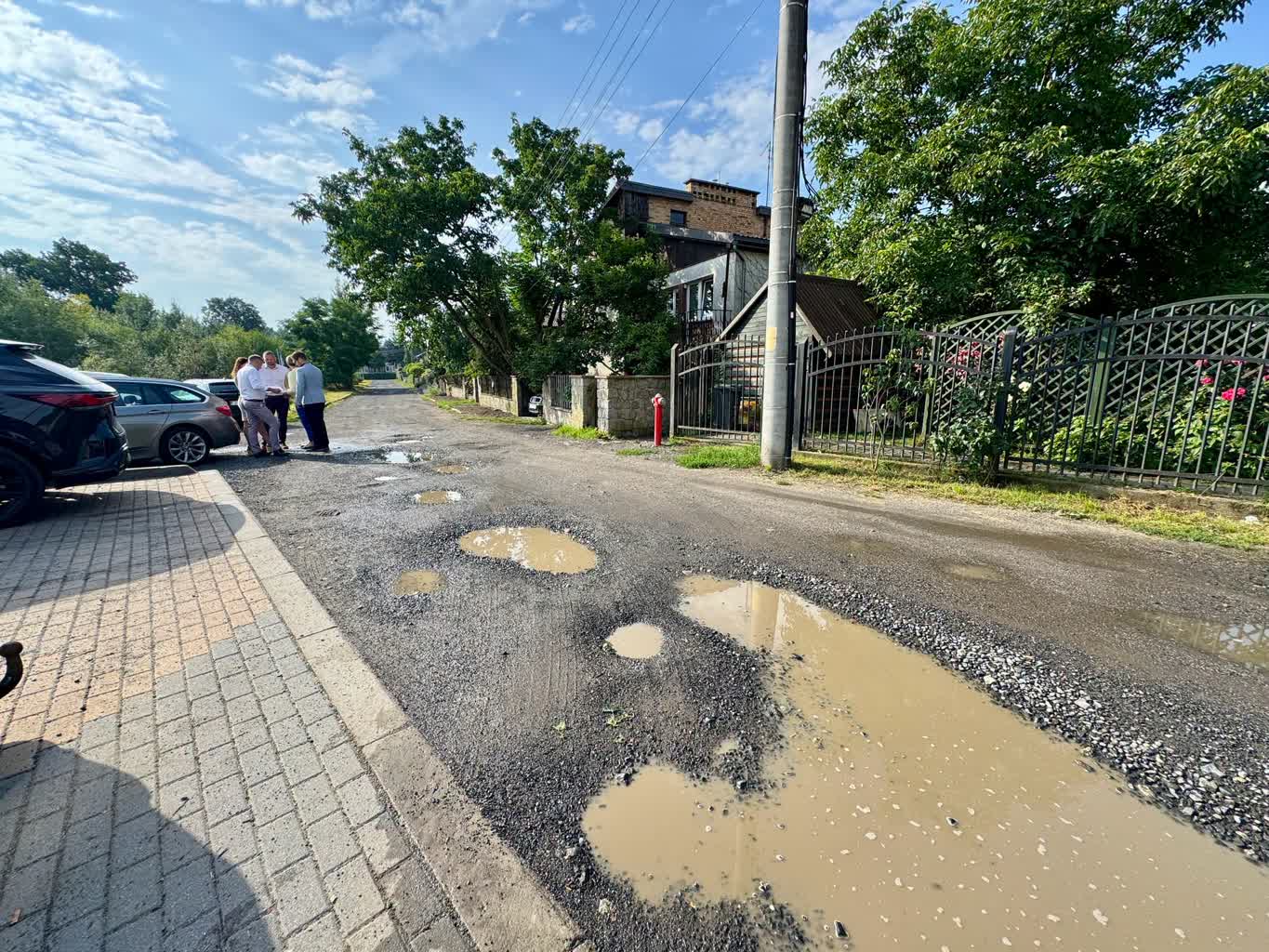 Ulica Dygasińskiego w Żarach z nową nawierzchnią
