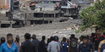 Powódź w Nepalu (PAP/EPA/NARENDRA SHRESTHA)