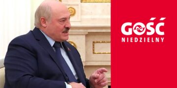 Alaksandr Łukaszenka. Fot. Wikipedia i logo "Gościa Niedzielnego z: gosc.pl