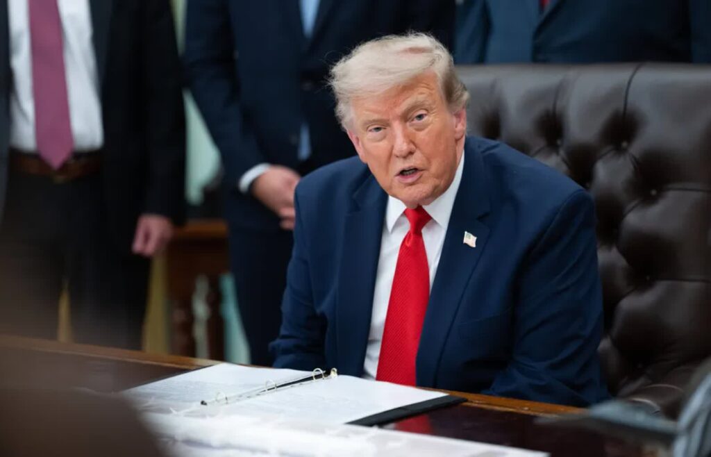Donald Trump Fot. PAP/EPA/AARON SCHWARTZ