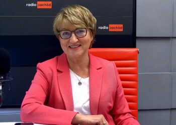 Elżbieta Polak w studiu RZ