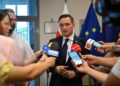Michał Jaros, szef dolnośląskich struktur KO (PAP/Maciej Kulczyński)