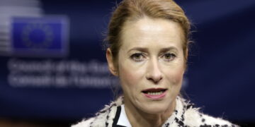 Kaja Kallas (PAP/EPA/OLIVIER HOSLET)