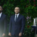 Prezydent RP Karol Nawrocki (C) oraz wicepremier, minister obrony narodowej Władysław Kosiniak-Kamysz. Fot. PAP/Piotr Nowak