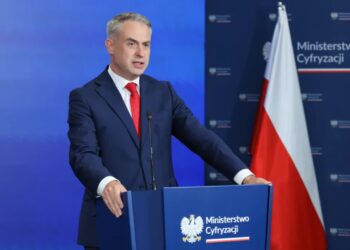 Wicepremier, minister cyfryzacji Krzysztof Gawkowski. Fot. PAP/ Paweł Supernak