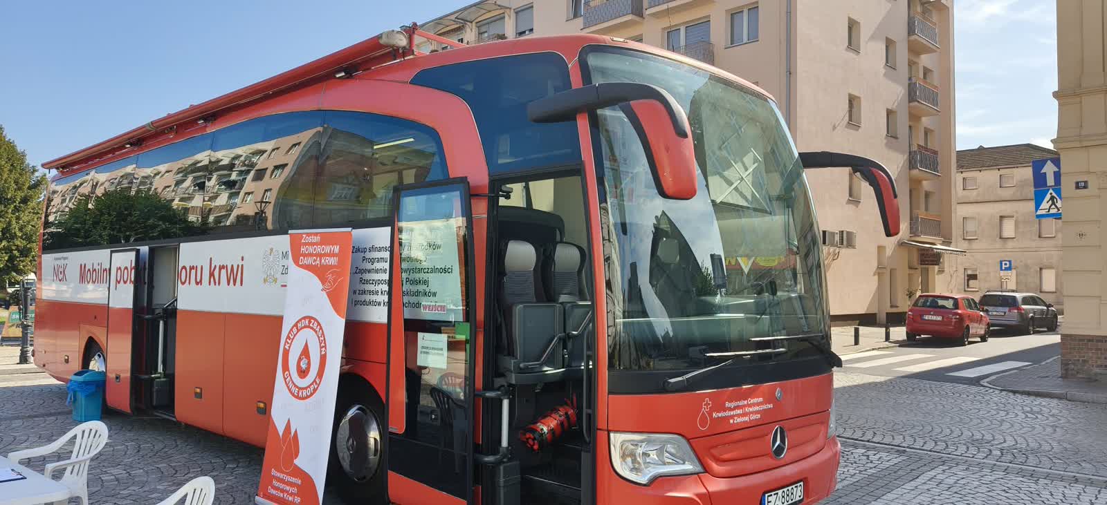 Honorowo oddali krew. W Skwierzynie stanął krwiobus
