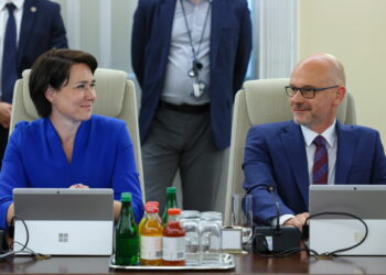 Maciej Berek, Joanna Knapińska. Fot. PAP/Paweł Supernak