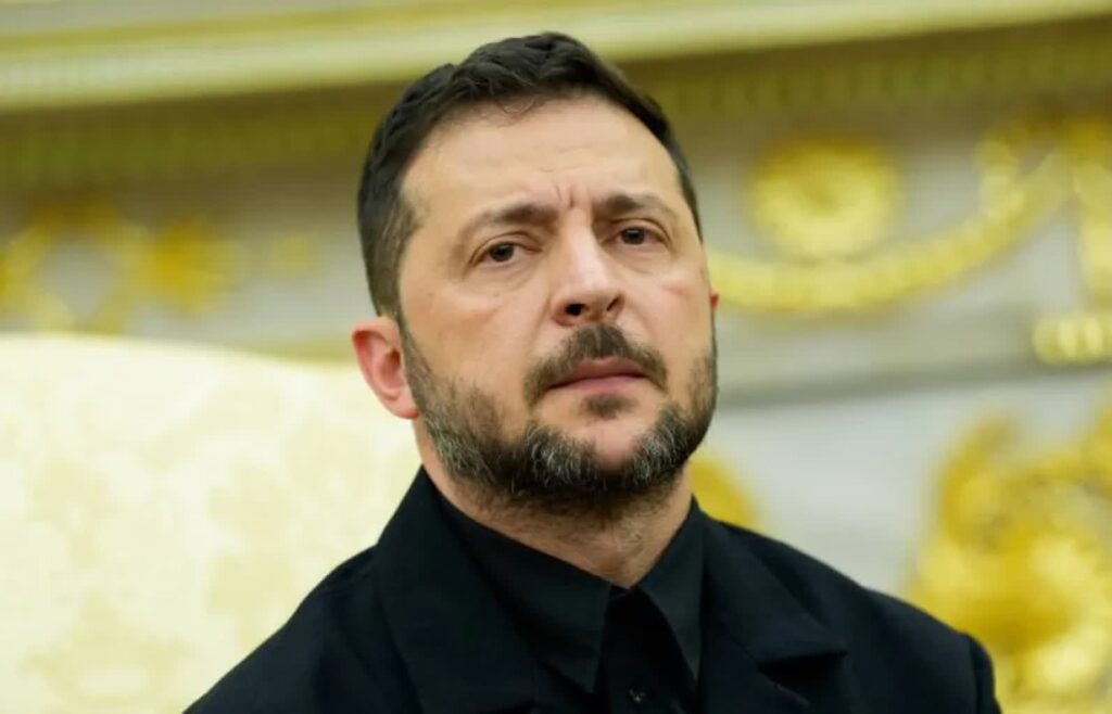 Wołodymyr Zełenski. Fot. PAP/EPA/AARON SCHWARTZ / POOL