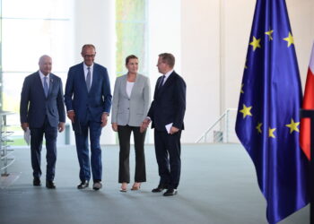Spotkanie unijnych polityków w Berlinie (PAP/EPA/HANNIBAL HANSCHKE)