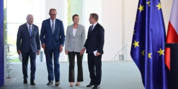 Spotkanie unijnych polityków w Berlinie (PAP/EPA/HANNIBAL HANSCHKE)