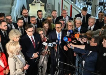 Mateusz Morawiecki podczas konferencji członków stowarzyszenia „Rozwój Plus”. Fot. PAP/Radek Pietruszka