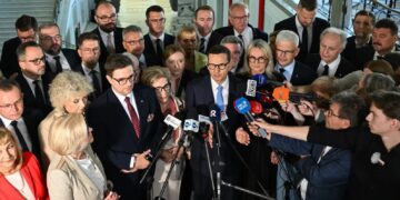 Mateusz Morawiecki podczas konferencji członków stowarzyszenia „Rozwój Plus”. Fot. PAP/Radek Pietruszka