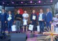 Wręczenie odznak honorowych "Zasłużony dla Rolnictwa" podczas dożynek powiatowo-gminnych w Kargowej (fot. Piotr Bakselerowicz)