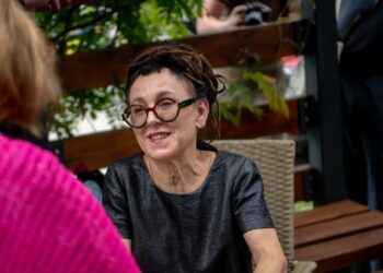 Olga Tokarczuk w Zielonej Górze na Festiwalu Rzeki Literatury (fot. Krzysztof Filmanowicz)