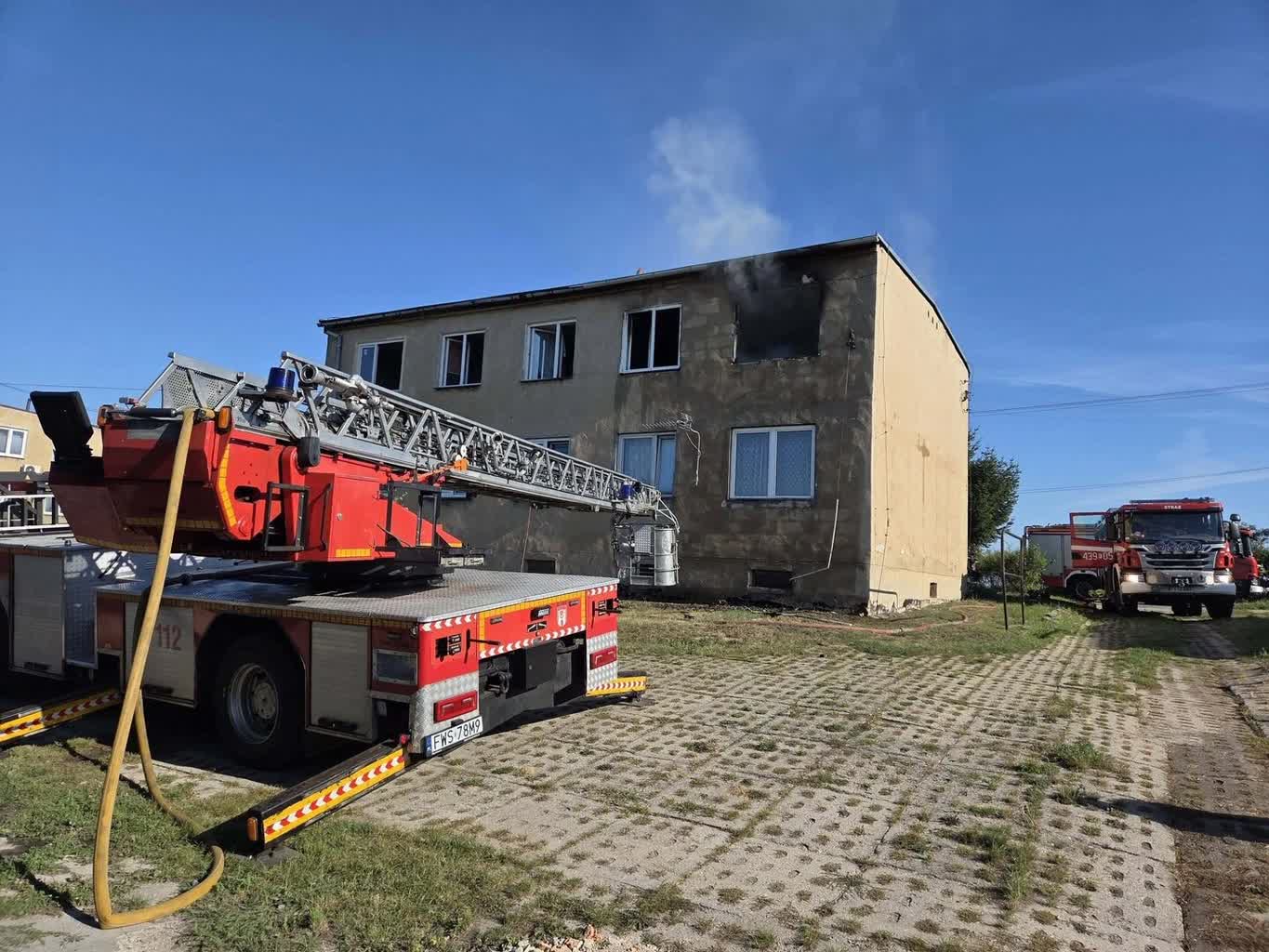 Ofiara śmiertelna efektem pożaru w Przybyszowie