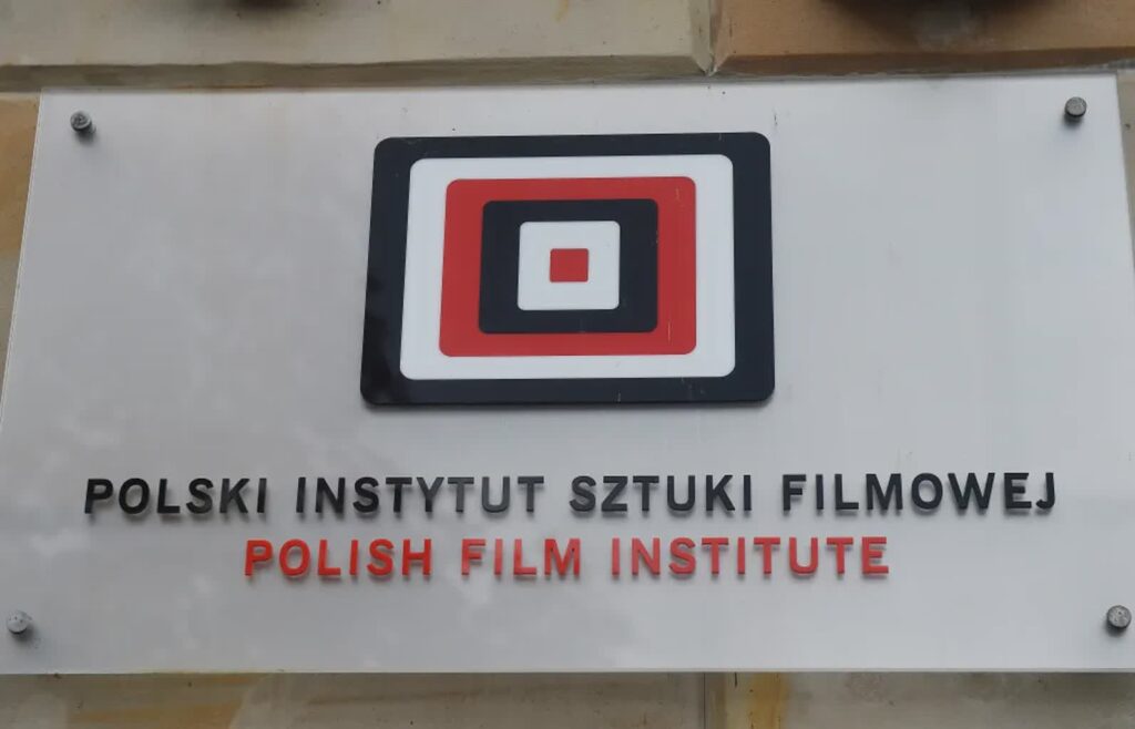 Logo Polskiego Instytutu Sztuki Filmowej Fot. PAP/Radek Pietruszka