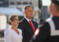 Prezydent Karol Nawrocki z małżonką Martą Nawrocką. Fot. PAP/Leszek Szymański