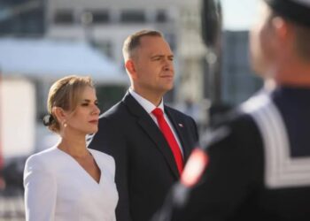 Prezydent Karol Nawrocki z małżonką Martą Nawrocką. Fot. PAP/Leszek Szymański