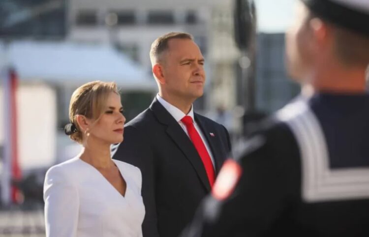 Prezydent Karol Nawrocki z małżonką Martą Nawrocką. Fot. PAP/Leszek Szymański