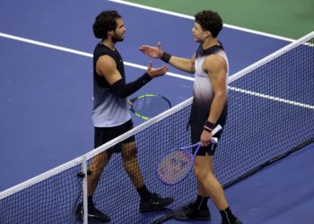 Carlos Alcaraz i Ben Shelton, fot. PAP/EPA/BRIAN HIRSCHFELD