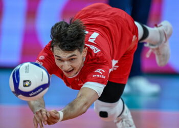 Siatkarz reprezentacji Polski Maksymilian Granieczny. Fot. PAP/Darek Delmanowicz