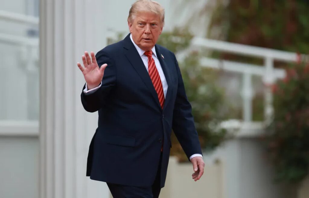 Prezydent USA Donald Trump. Fot. PAP/EPA/NEIL HALL