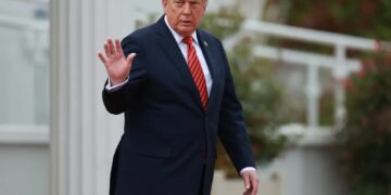 Prezydent USA Donald Trump. Fot. PAP/EPA/NEIL HALL