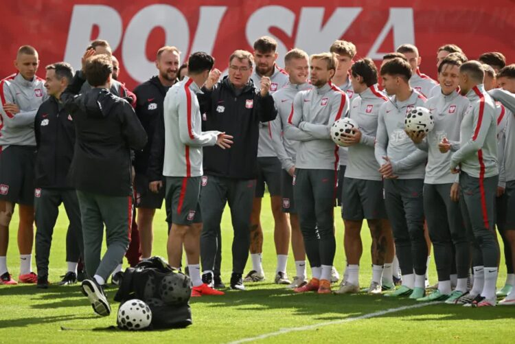 Piłkarze reprezentacji Polski podczas treningu, fot. PAP/Piotr Nowak