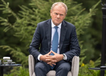 Premier Donald Tusk. Fot. PAP/Vladyslav Musiienko
