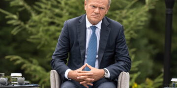 Premier Donald Tusk. Fot. PAP/Vladyslav Musiienko