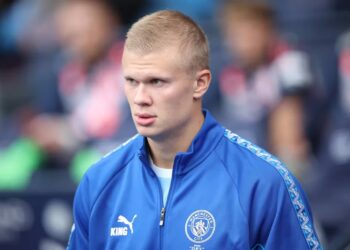 Erling Haaland. Fot. PAP/EPA/ADAM VAUGHAN