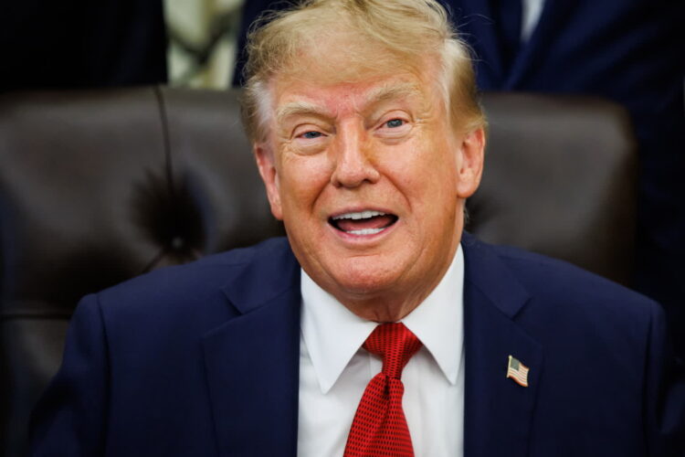 Prezydent USA Donald Trump. Fot. PAP/EPA/Samuel Corum / POOL