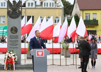 Prezydent Karol Nawrocki we Włodawie. Fot. PAP/Wojtek Jargiło