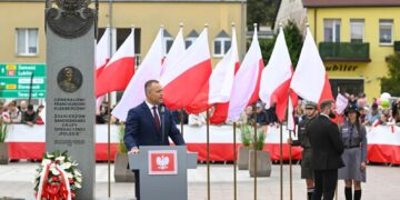 Prezydent Karol Nawrocki we Włodawie. Fot. PAP/Wojtek Jargiło