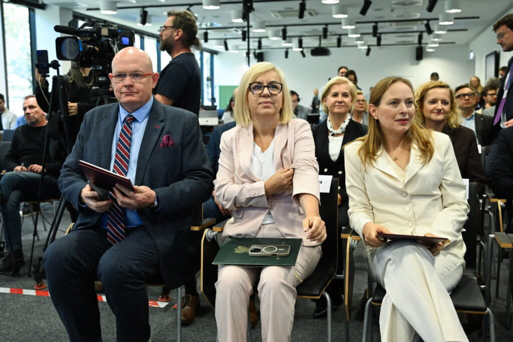 WARSZAWA KONFERENCJA KPO. FUNDUSZE. LUDZIE. EFEKTY. Fot. PAP/Radek Pietruszka