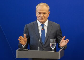 Premier Donald Tusk. Fot. PAP/EPA/JAKUB GAVLAK