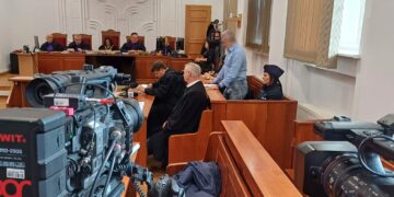 Sprawa zagryzienia przez psy w pobliżu strzelnicy w Raculi w Zielonej Górze. Ruszył proces Piotra M. (fot. Piotr Bakselerowicz)