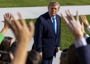 Prezydent USA Donald Trump. Fot. PAP/EPA/SHAWN THEW