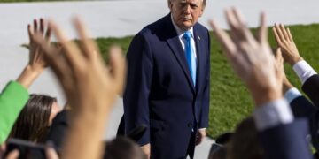 Prezydent USA Donald Trump. Fot. PAP/EPA/SHAWN THEW