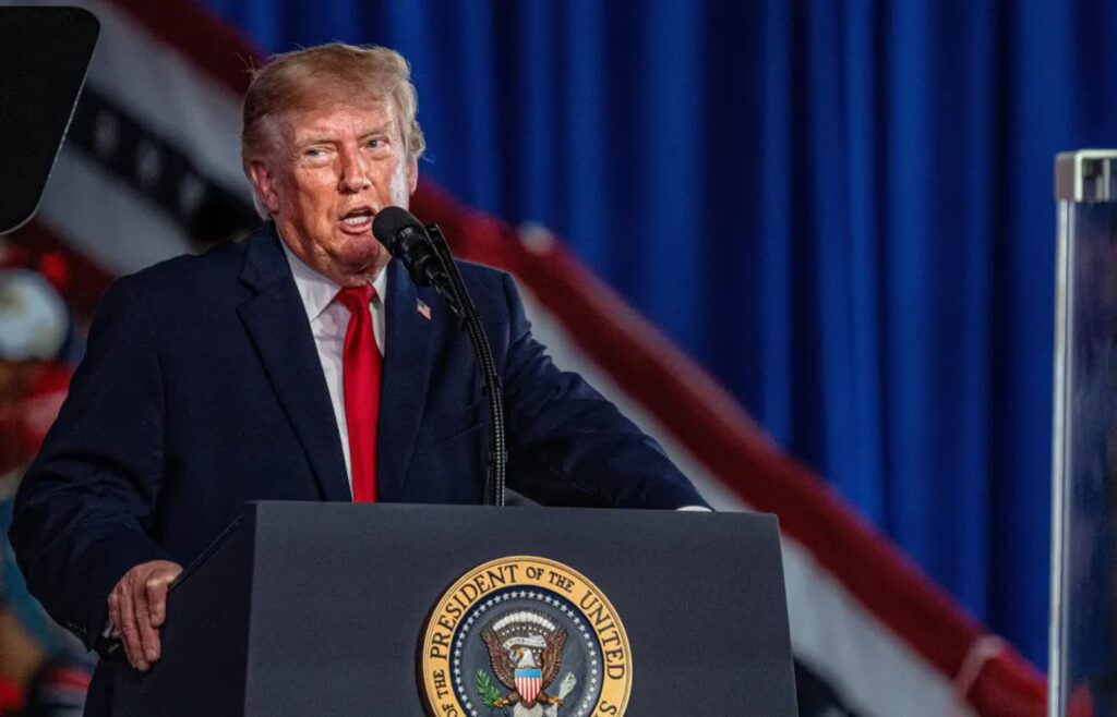 Donald Trump. Fot. EPA/LAURA BRETT