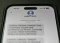 Alert RCB o rosyjskim ataku powietrznym na Ukrainę. Fot. PAP/Darek Delmanowicz